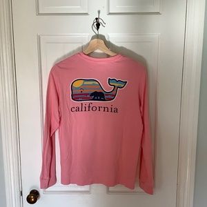 Vineyard Vines Pink California Long sleeve T-shirt